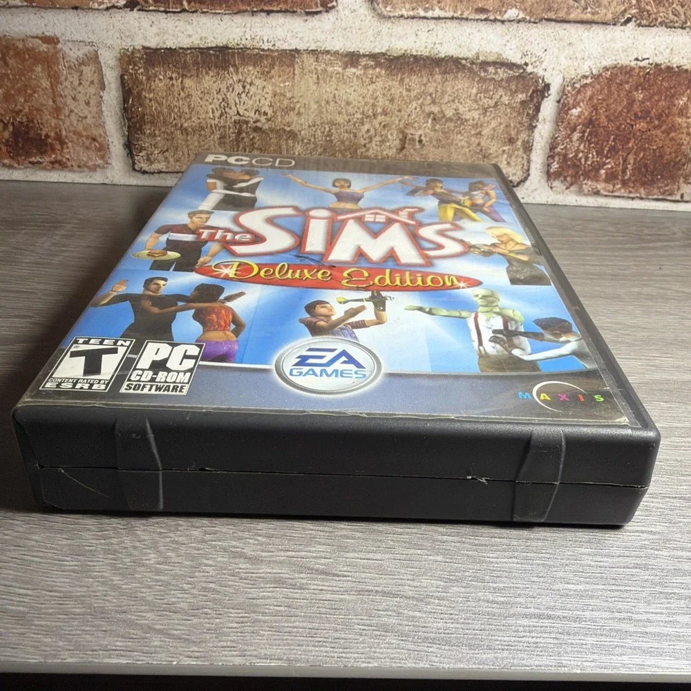 Sims: Deluxe Edition (PC, 2002) Disc 2 Hard Case Version (Missing Disc 1)‎